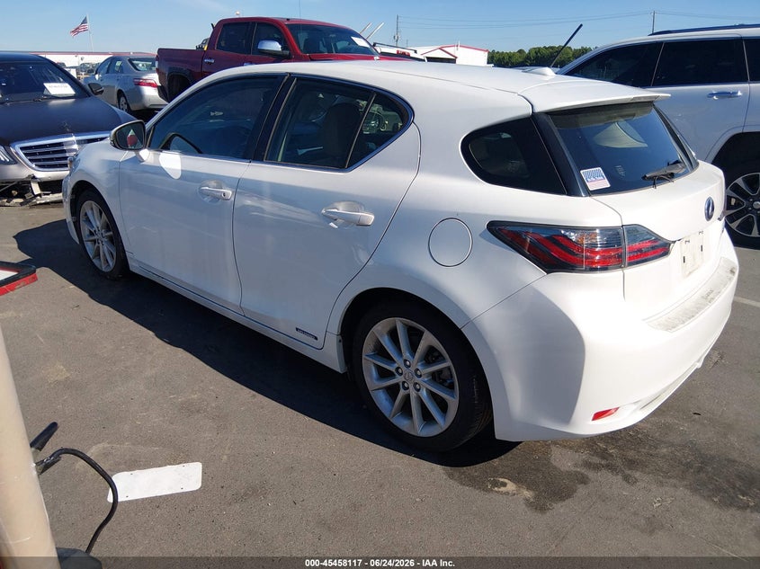 Vin: jthkd5bh6c2122074, lot: 45956230, lexus ct 200 20123