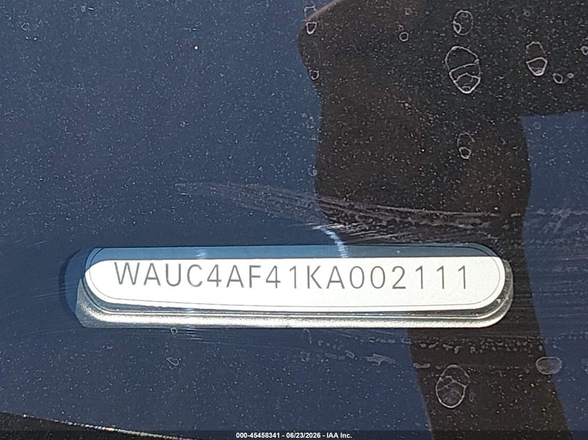 2019 Audi S4 3.0T Premium VIN: WAUC4AF41KA002111 Lot: 45458341