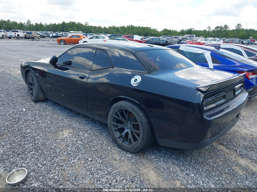 Vin: 2c3cdzbt5fh717225, lot: 45956597, dodge challenger r/t plus 20153
