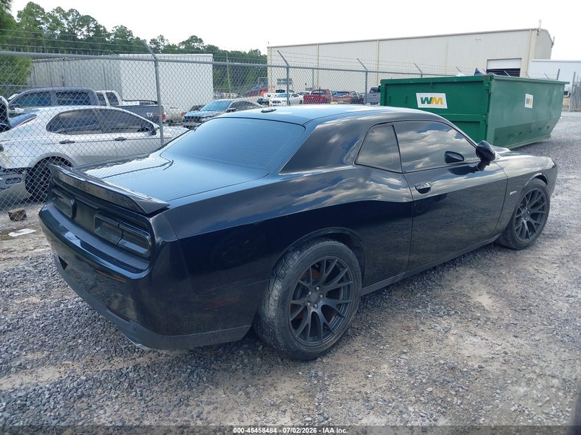 Vin: 2c3cdzbt5fh717225, lot: 45956597, dodge challenger r/t plus 20154