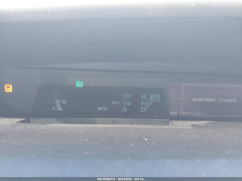 2012 TOYOTA PRIUS HATCHBACK 1.8L I-4 DOHC, VVT, 98HP