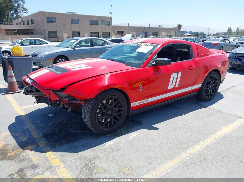 Vin: 1zvbp8js2b5145482, lot: 45956990, ford shelby gt500 20112