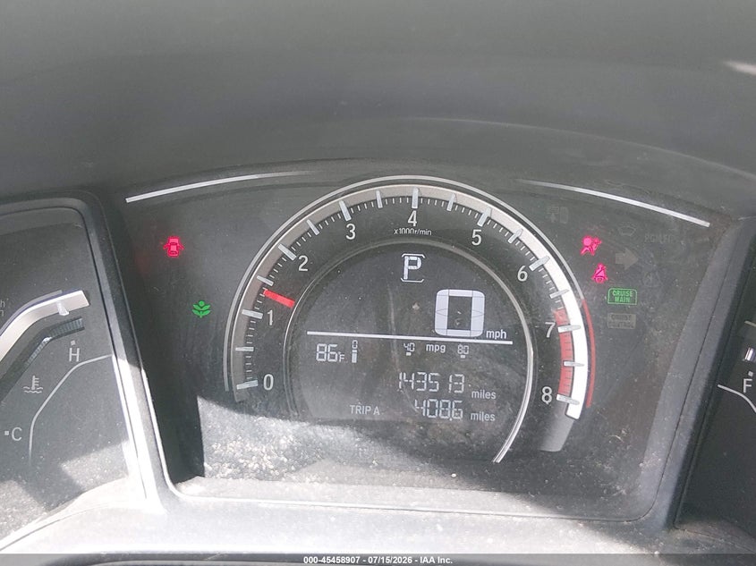 2016 HONDA CIVIC SEDAN 2.0L I-4 DOHC, VVT, 158HP