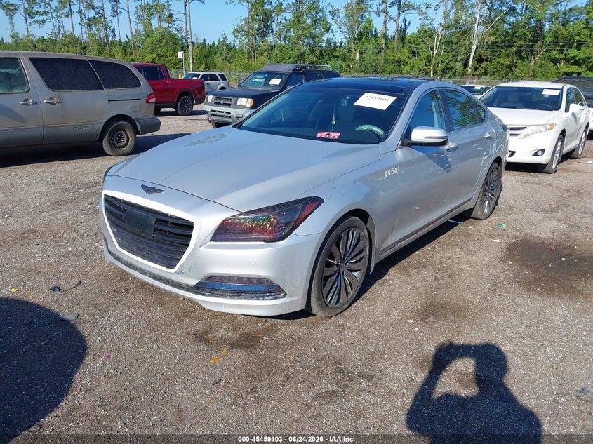 2015 Hyundai Genesis, Удар сзади, IAAI, VIN KMHGN4JF6FU024357 — фото 2