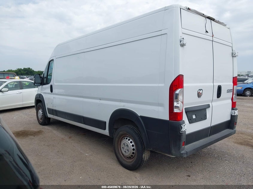 Vin: 3c6lrvdg3te152414, lot: 45957789, ram promaster 2500 tradesman high roof 159 wb w/pass seat 20263