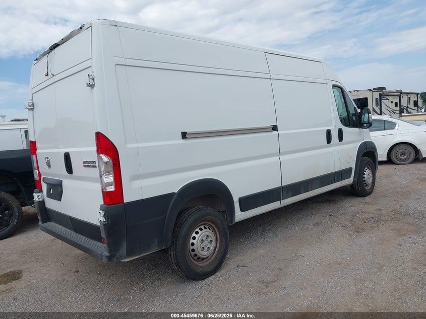 Vin: 3c6lrvdg3te152414, lot: 45957789, ram promaster 2500 tradesman high roof 159 wb w/pass seat 20264