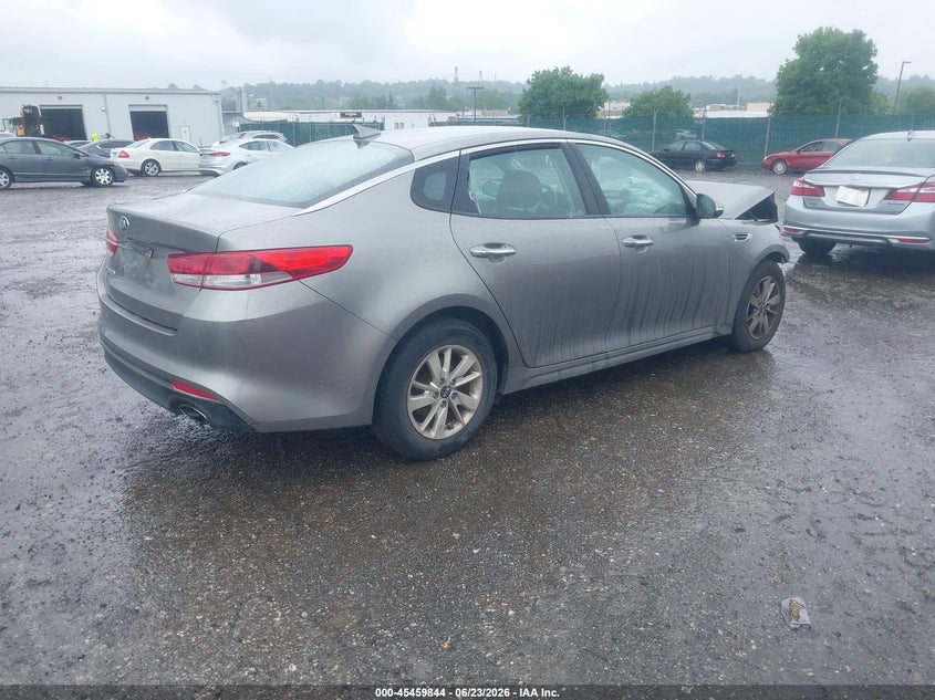 Vin: 5xxgt4l33gg031481, lot: 45957957, kia optima lx 20164