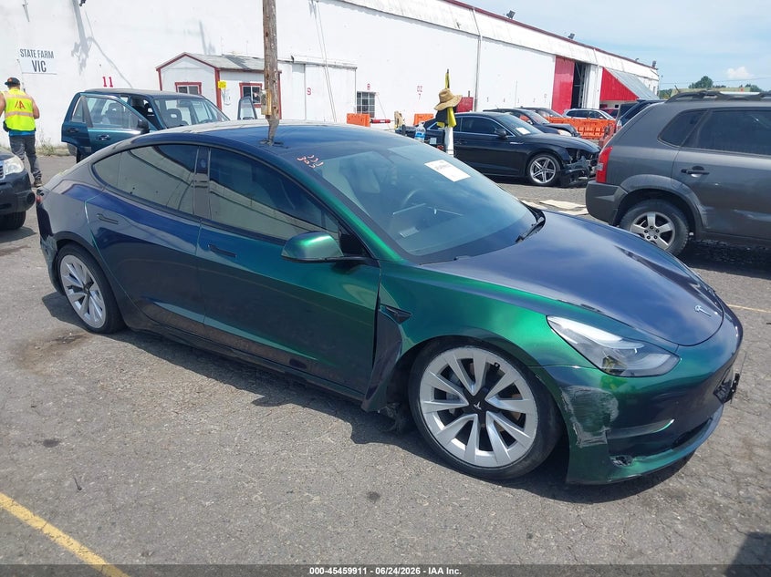 Vin: 5yj3e1eb2nf276879, lot: 45958024, tesla model 3 long range dual motor all-wheel drive 20221