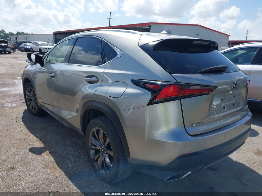 Vin: jtjsarbz2m5022187, lot: 45958152, lexus nx 300 f sport 20213