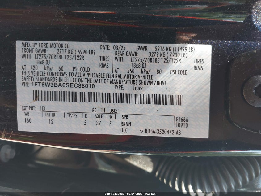 2025 FORD F350 TRUCK N/A