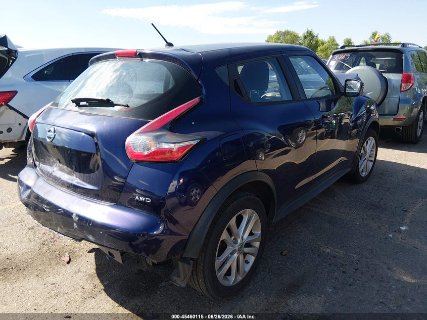Vin: jn8af5mvxft556009, lot: 45958228, nissan juke s 20154