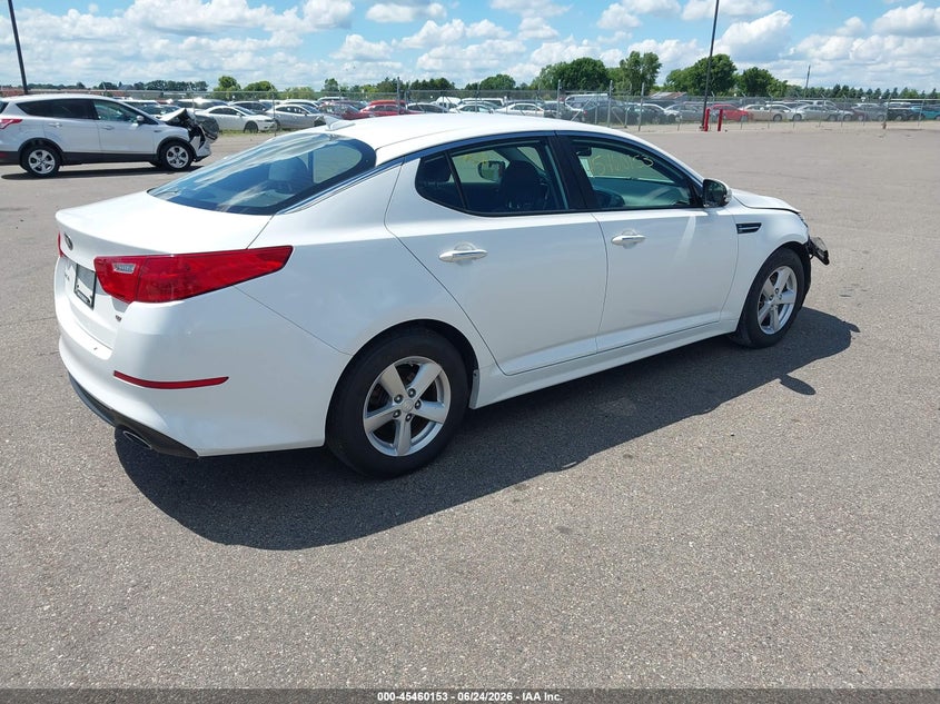 Vin: knagm4a7xf5626170, lot: 45958266, kia optima lx 20154