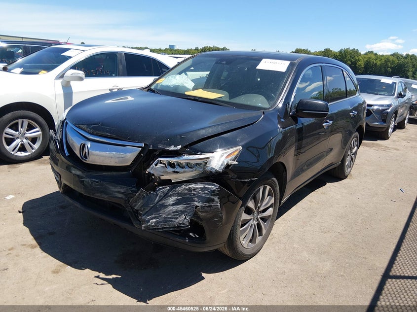 2016 Acura MDX, Удар спереди, IAAI, VIN 5FRYD4H40GB027778 — фото 2