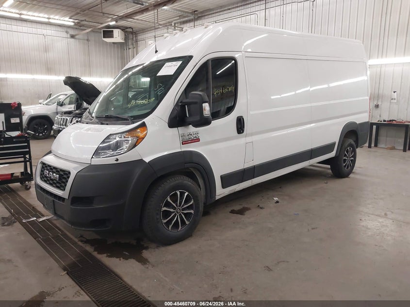 Vin: 3c6lrvdg7me548654, lot: 45958822, ram promaster 2500 high roof 159 wb 20212