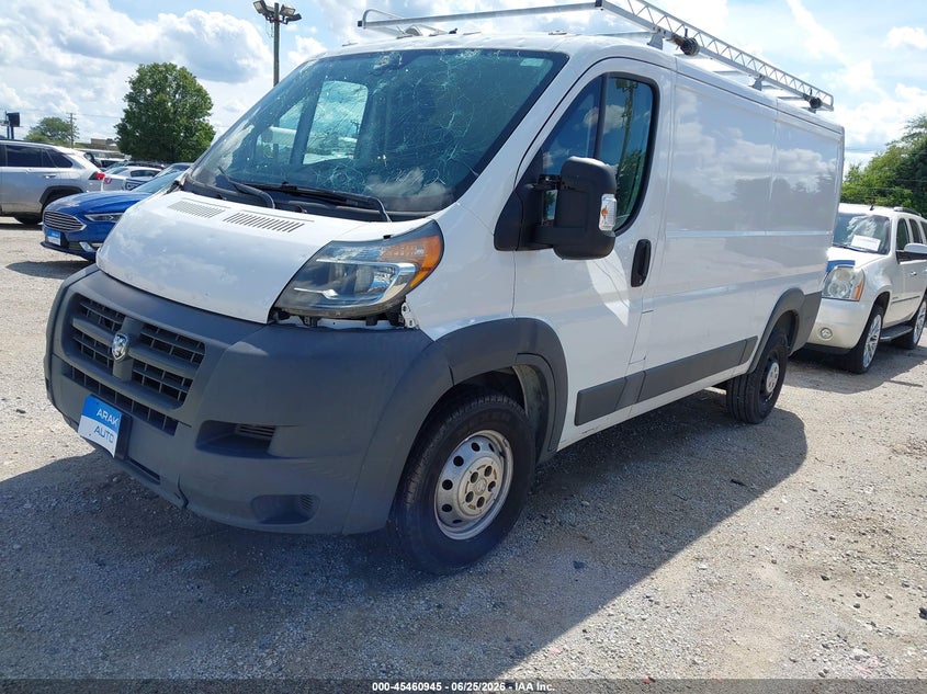 Vin: 3c6trvag7ee124932, lot: 45959058, ram promaster 1500 low roof 20142