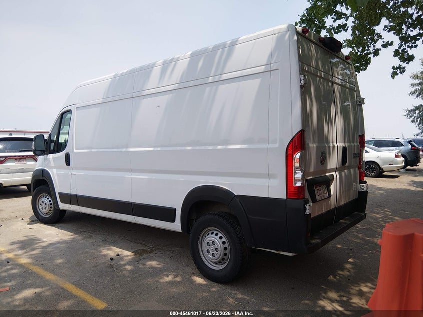 Vin: 3c6mrvhg3se546167, lot: 45959130, ram promaster 3500 tradesman high roof 159 wb w/pass seat 20253