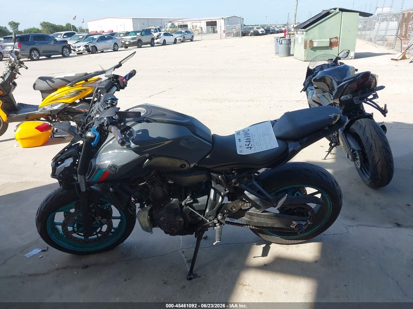2022 Yamaha Mt07 VIN: JYARM32E8NA003568 Lot: 45461092