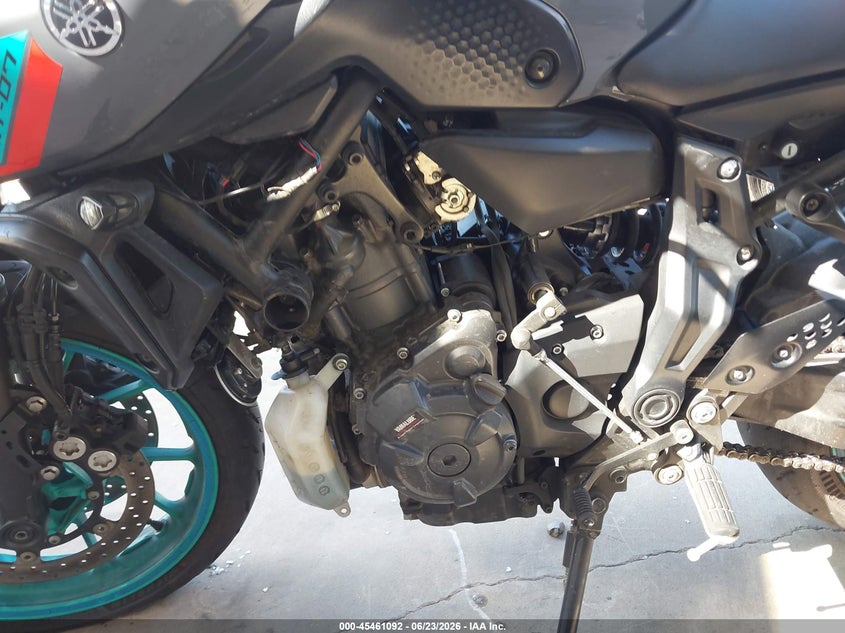 2022 Yamaha Mt07 VIN: JYARM32E8NA003568 Lot: 45461092