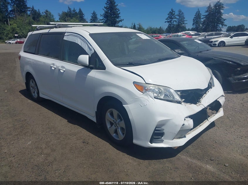 Vin: 5tdkz3dcxjs947338, lot: 45959231, toyota sienna le 8-passenger 20181
