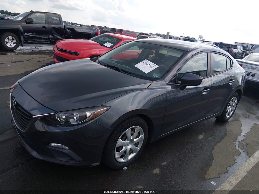 Vin: 3mzbm1t76gm315739, lot: 45959338, mazda mazda3 i sport 20162