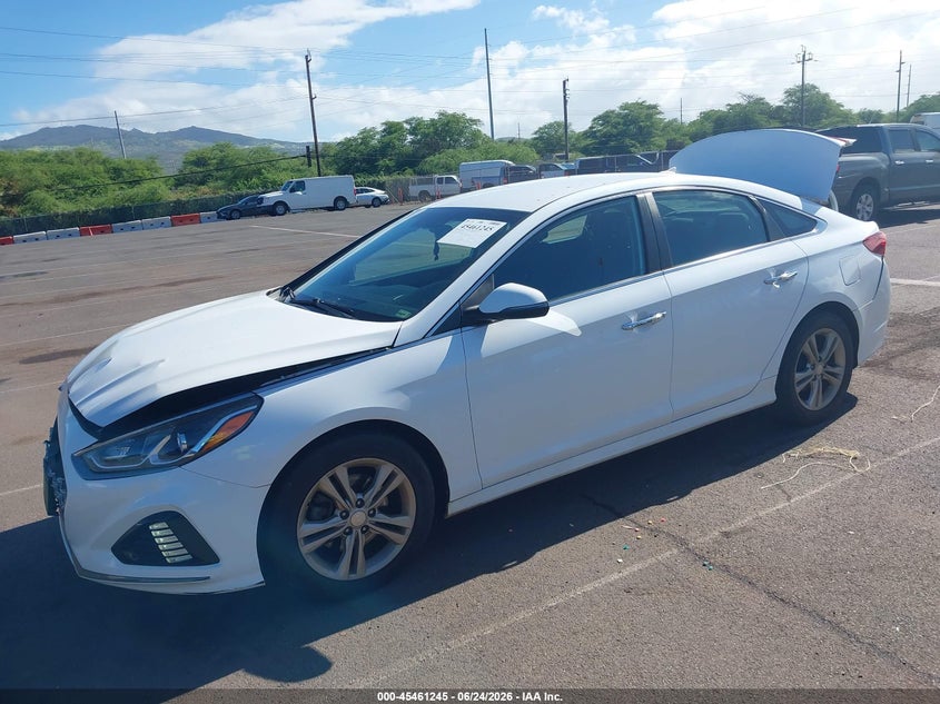 2019 Hyundai Sonata, Front & Rear, IAAI, VIN 5NPE34AF2K8789314 — photo 2