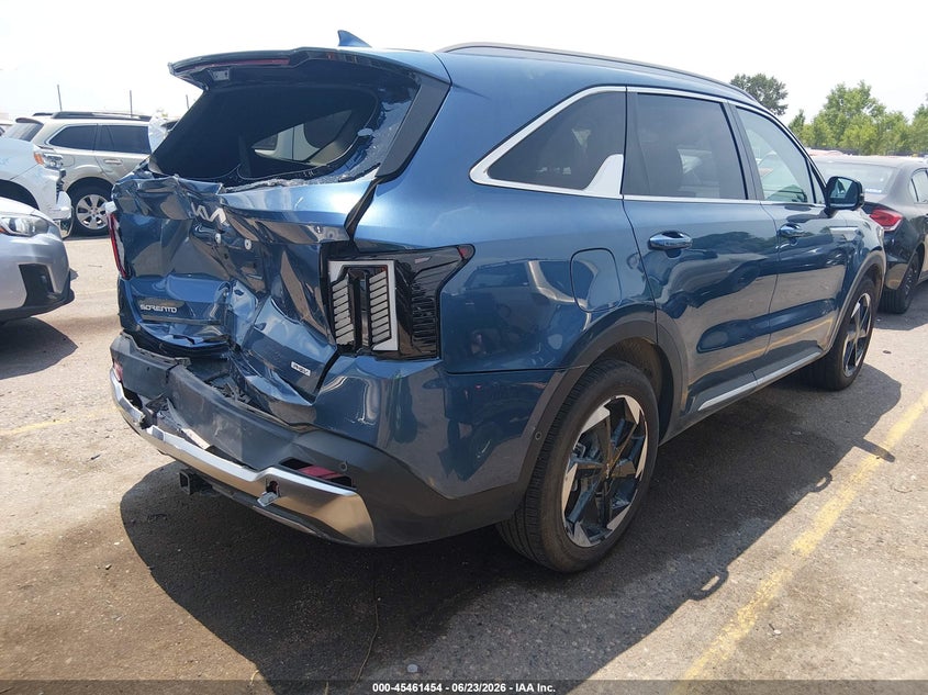 Vin: kndrmdjhxs5361474, lot: 45959567, kia sorento plug-in hybrid sx prestige 20254