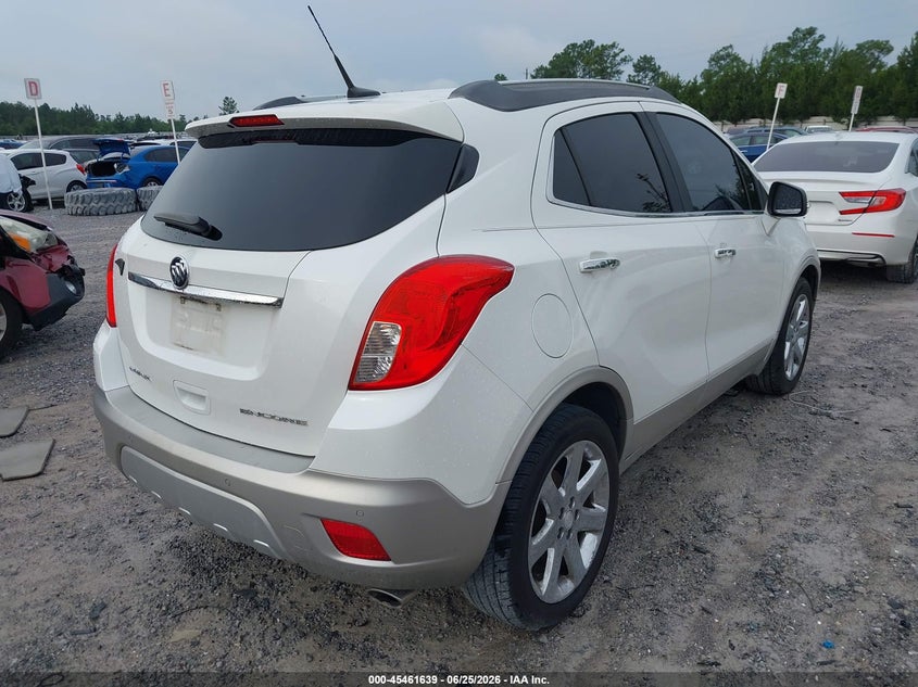 Vin: kl4cjdsb5eb652876, lot: 45959752, buick encore premium 20144