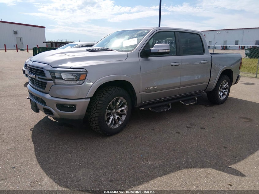 Vin: 1c6srfjt2ln386929, lot: 45959845, ram 1500 laramie  4x4 5'7 box 20202