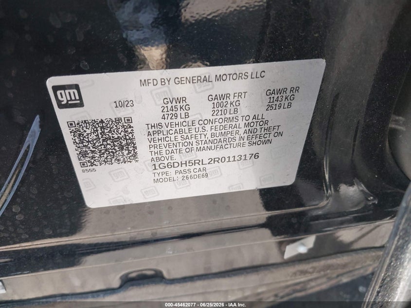 2024 CADILLAC CT4-V SEDAN 2.7L I-4 DI, DOHC, VVT, TURBO, 325HP