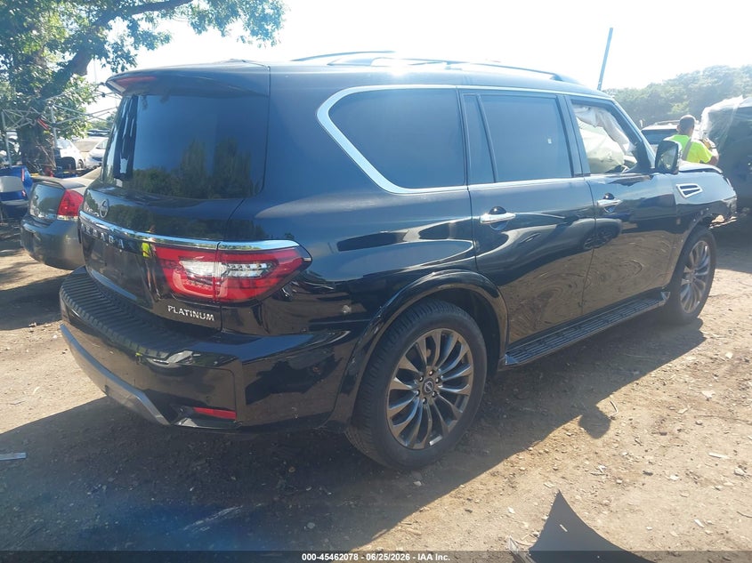 Vin: jn8ay2db7p9836466, lot: 45960191, nissan armada platinum 4wd 20234