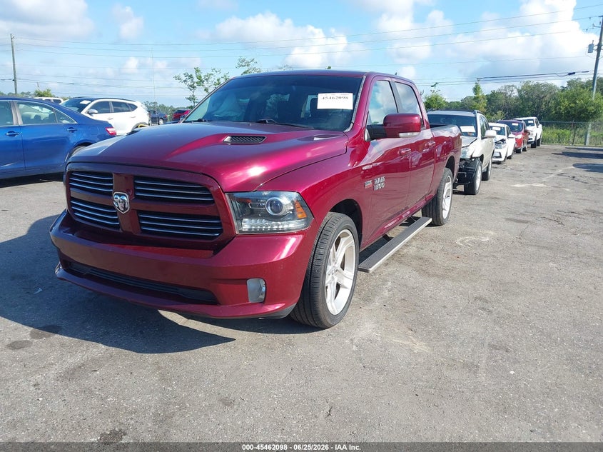 Vin: 1c6rr6ut7hs610196, lot: 45960211, ram 1500 sport  4x2 6'4 box 20172