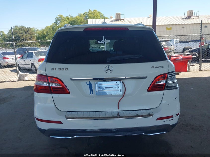 2012 Mercedes-Benz Ml 350 4Matic VIN: 4JGDA5HB1CA054404 Lot: 45462111