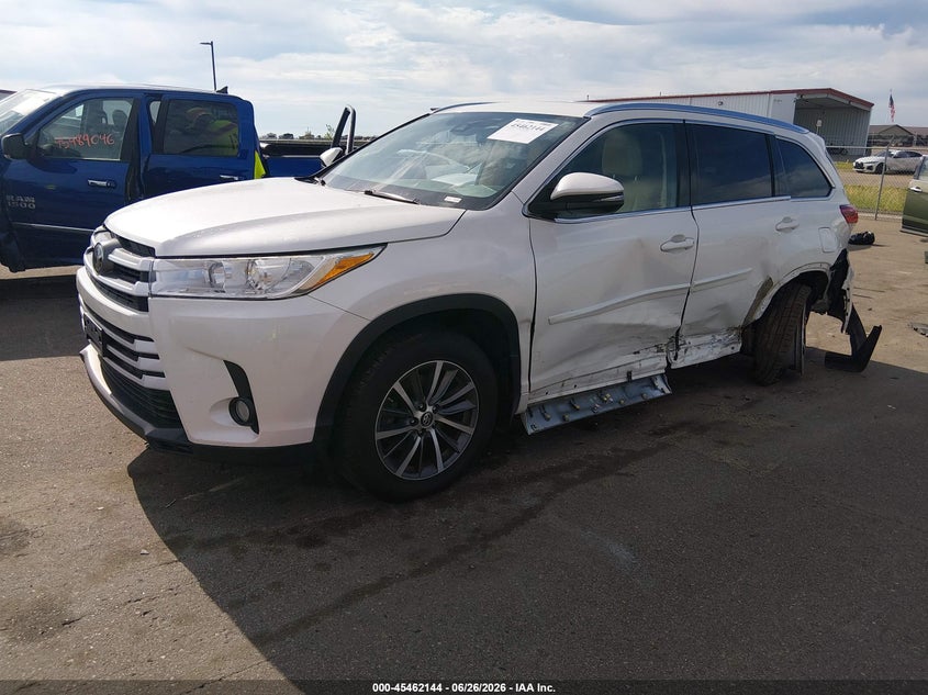 Vin: 5tdjzrfh2js550200, lot: 45960257, toyota highlander xle 20182