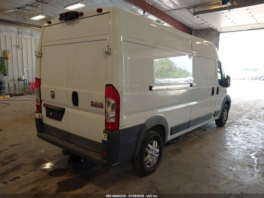 Vin: 3c6urvhg2je108318, lot: 45960343, ram promaster 3500 high roof 159 wb 20184