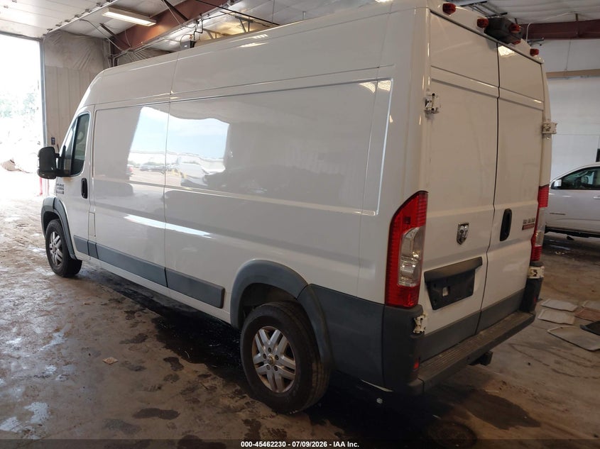 Vin: 3c6urvhg2je108318, lot: 45960343, ram promaster 3500 high roof 159 wb 20183