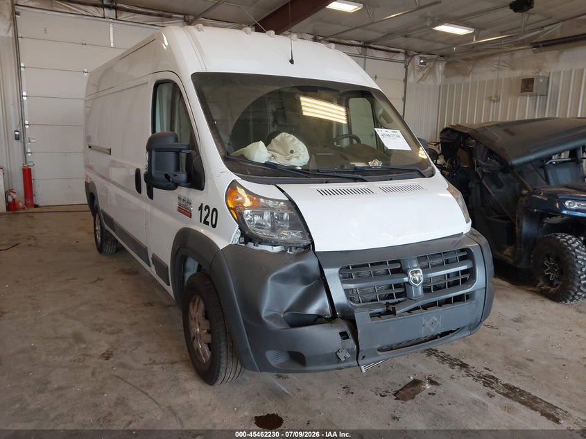 2018 Ram Promaster 3500 High Roof 159 Wb VIN: 3C6URVHG2JE108318 Lot: 45462230