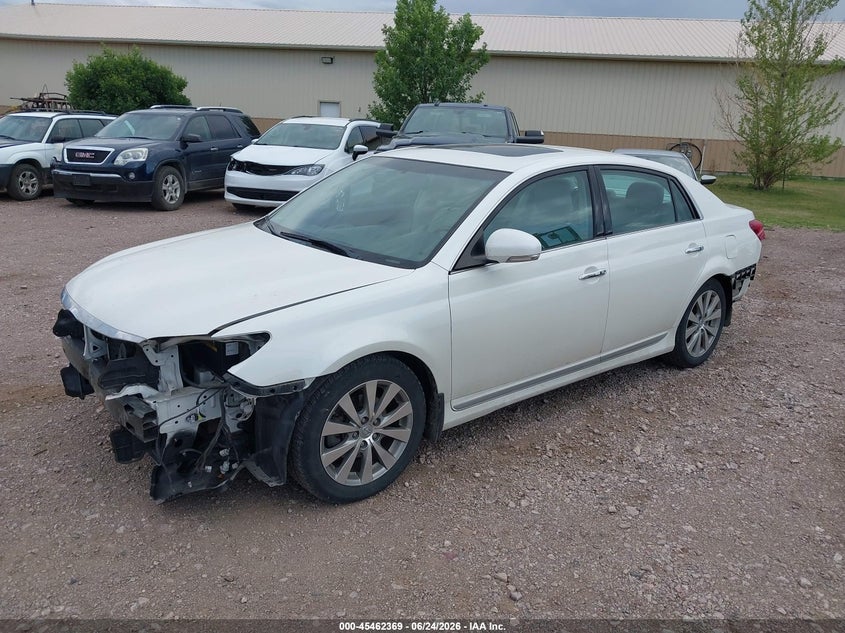 2011 Toyota Avalon, Перёд и зад, IAAI, VIN 4T1BK3DB9BU434859 — фото 2