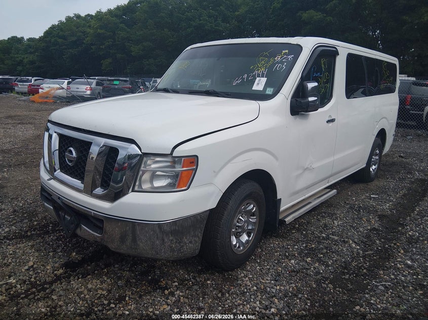 Vin: 5bzaf0aa9dn201849, lot: 45960500, nissan nv passenger nv3500 hd sv v8 20132