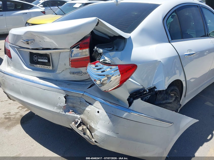 2012 Hyundai Genesis 3.8 VIN: KMHGC4DD1CU207192 Lot: 45462417