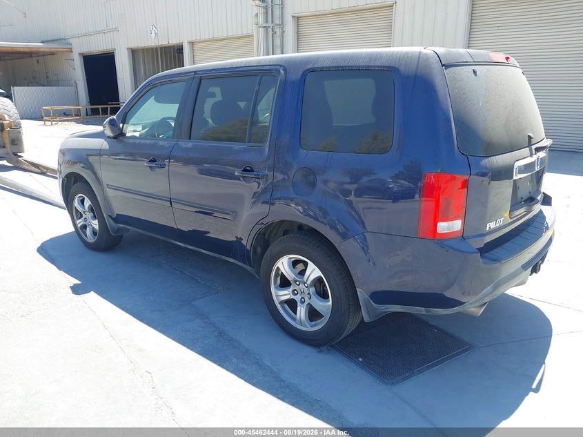 Vin: 5fnyf3h47db043137, lot: 45960557, honda pilot ex 20133
