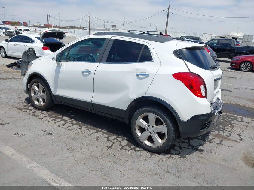 Vin: kl4cjasb9gb626797, lot: 45960569, buick encore 20163