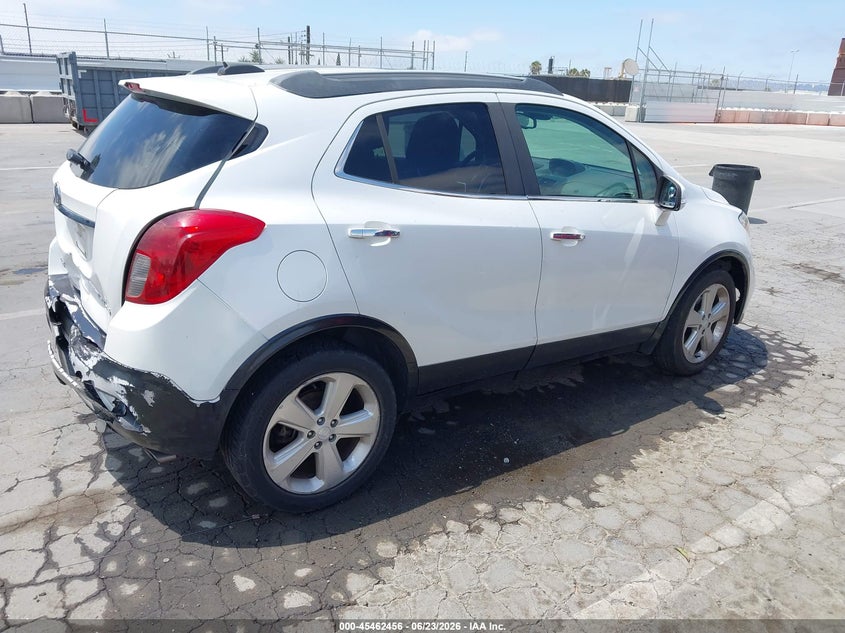 Vin: kl4cjasb9gb626797, lot: 45960569, buick encore 20164