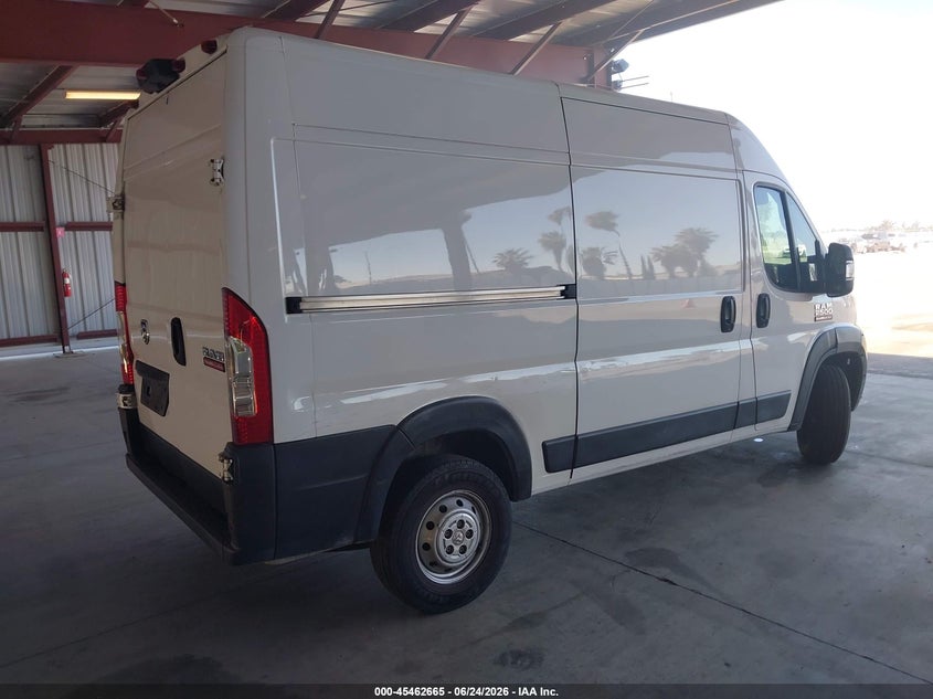 Vin: 3c6trvcg5ke520396, lot: 45960778, ram promaster 2500 high roof 136 wb 20194