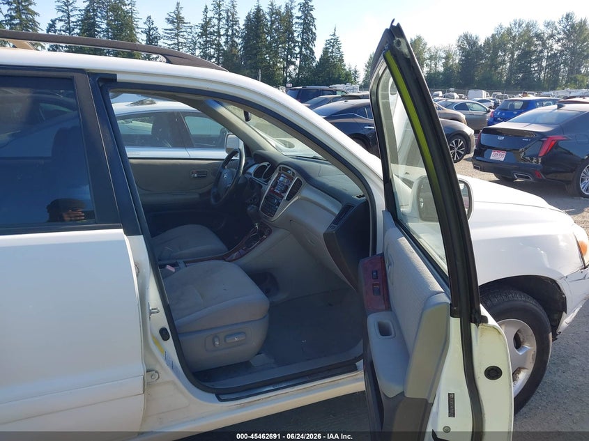 2004 TOYOTA HIGHLANDER SPORT UTILITY VEHICLE 3.3L V-6 DOHC, VVT, 230HP
