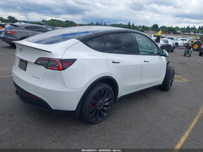 Vin: 5yjygdef5mf146713, lot: 45960904, tesla model y performance dual motor all-wheel drive 20214