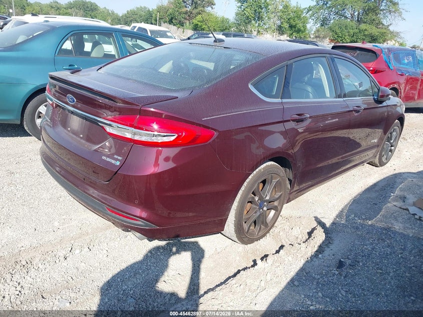 Vin: 3fa6p0lu3jr160448, lot: 45961010, ford fusion hybrid se 20184