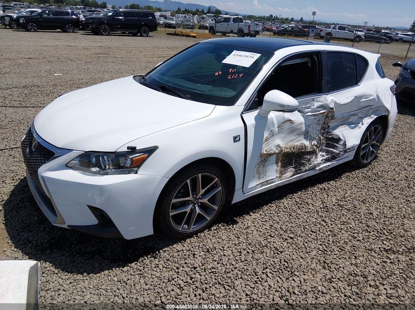Vin: jthkd5bh6f2245958, lot: 45961152, lexus ct 200h 20152