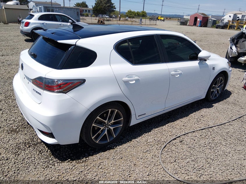 Vin: jthkd5bh6f2245958, lot: 45961152, lexus ct 200h 20154
