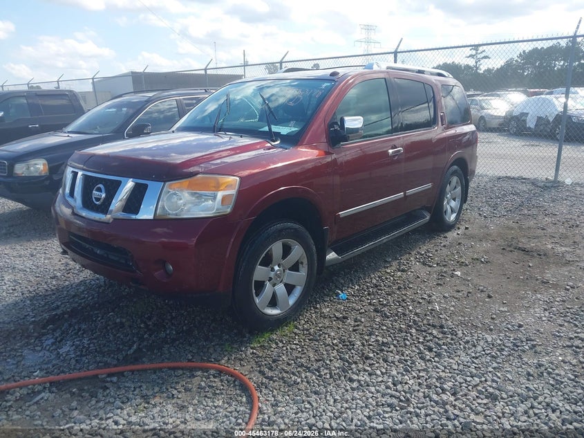 Vin: 5n1ba0nd6an622734, lot: 45961291, nissan armada titanium 20102