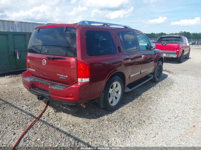Vin: 5n1ba0nd6an622734, lot: 45961291, nissan armada titanium 20104